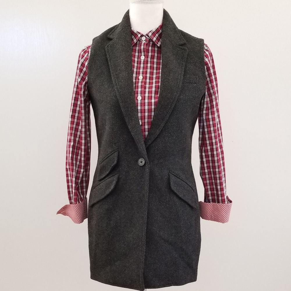 🔥SALE LAUREN RALPH LAUREN WOMENS DARK GREY VEST